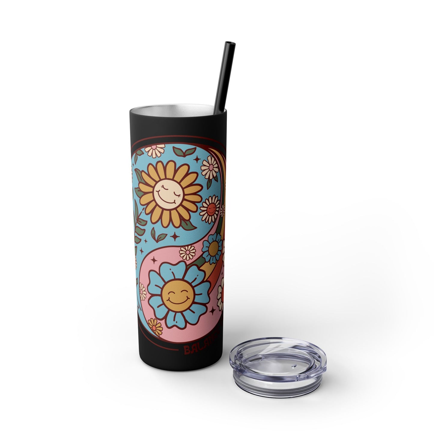 Balance Over Hustle Skinny Tumbler