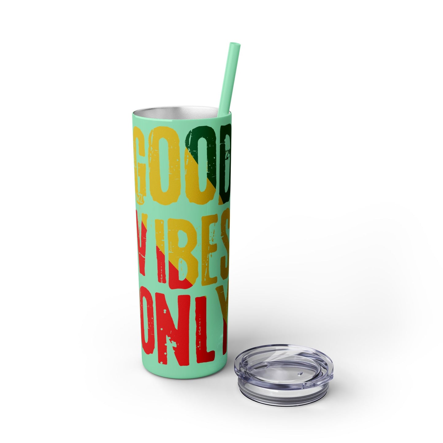 Good Vibes Only Skinny Tumbler