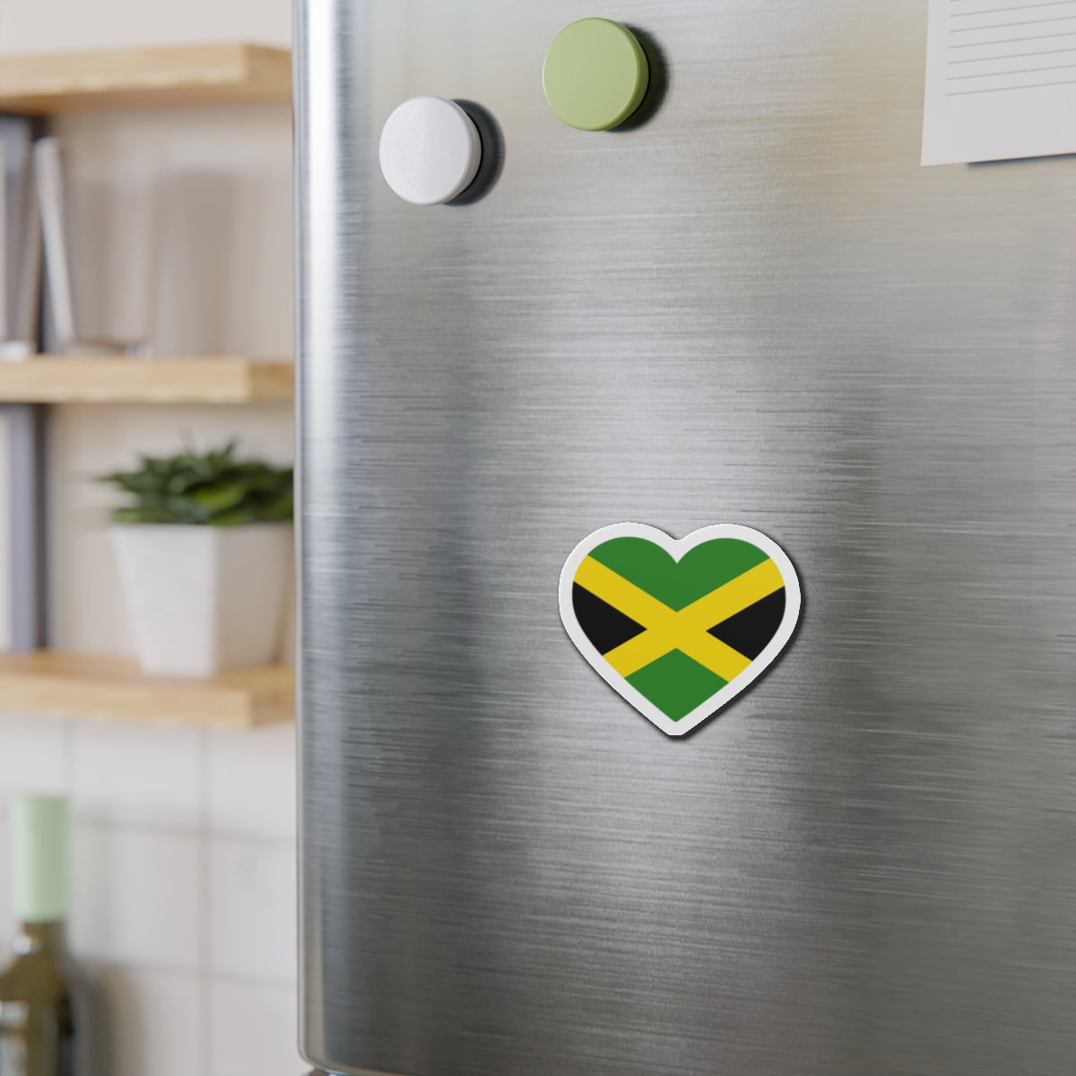Jamaica Heart Flag Magnet