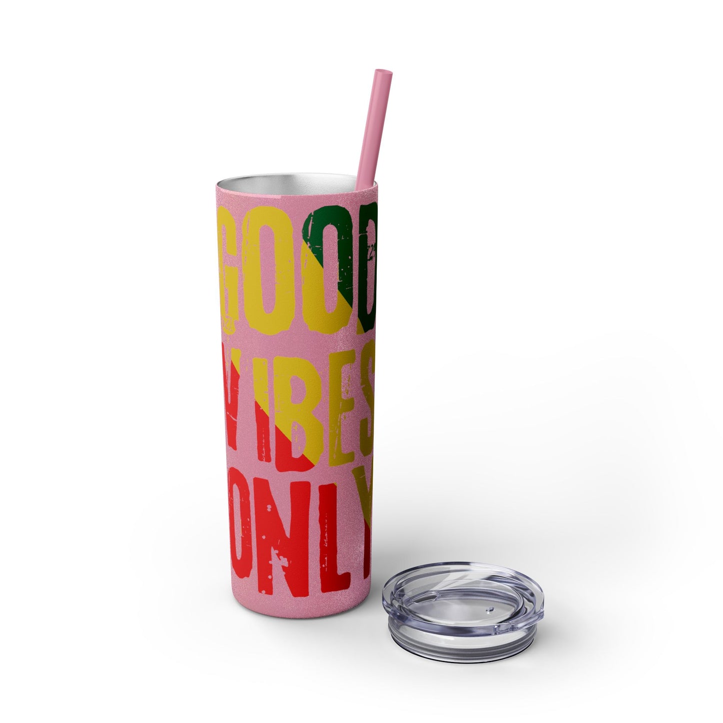 Good Vibes Only Skinny Tumbler