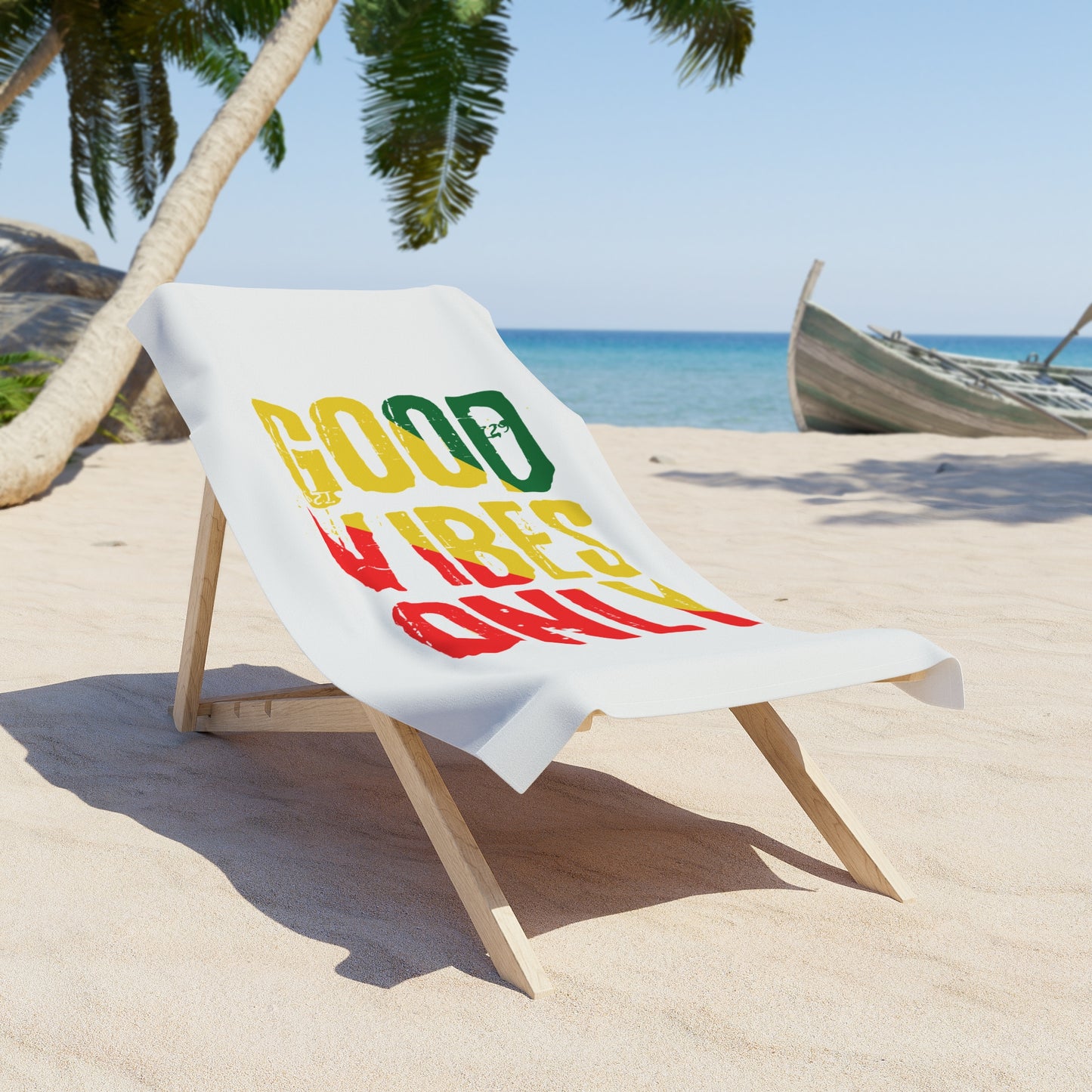 Good Vibes Only Beach Towel
