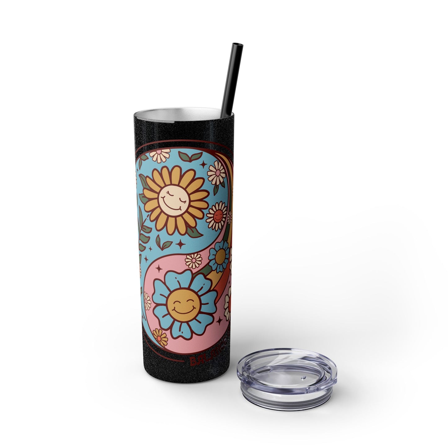 Balance Over Hustle Skinny Tumbler