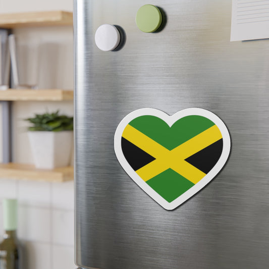 Jamaica Heart Flag Magnet