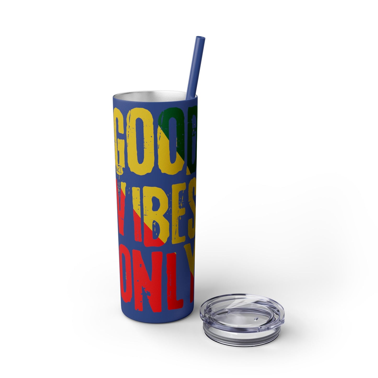Good Vibes Only Skinny Tumbler