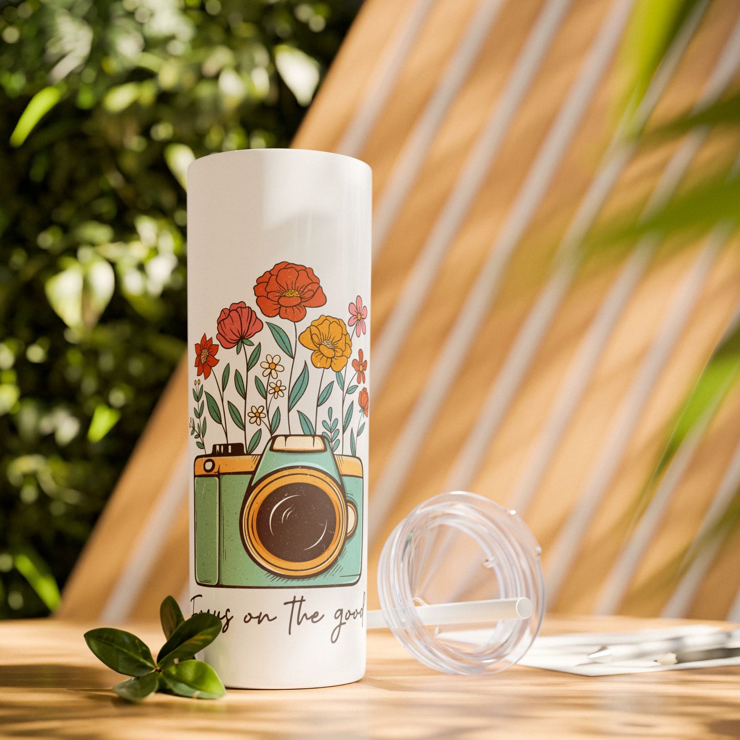 Focus on the Good Skinny Tumbler