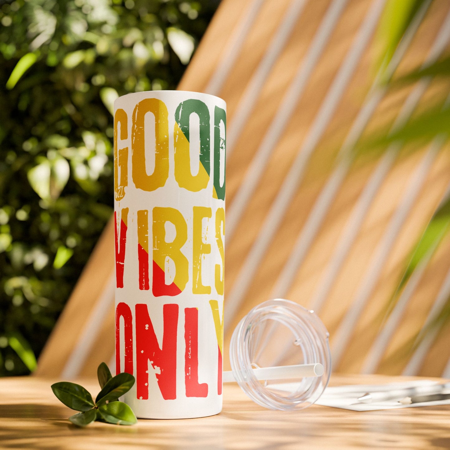 Good Vibes Only Skinny Tumbler