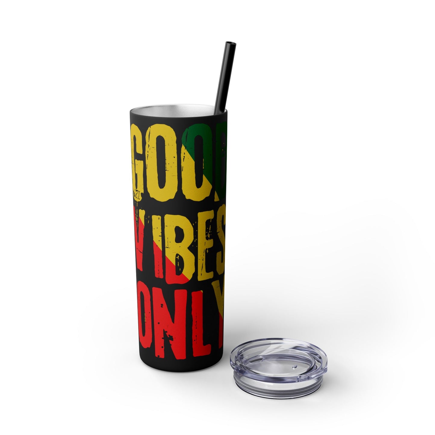 Good Vibes Only Skinny Tumbler
