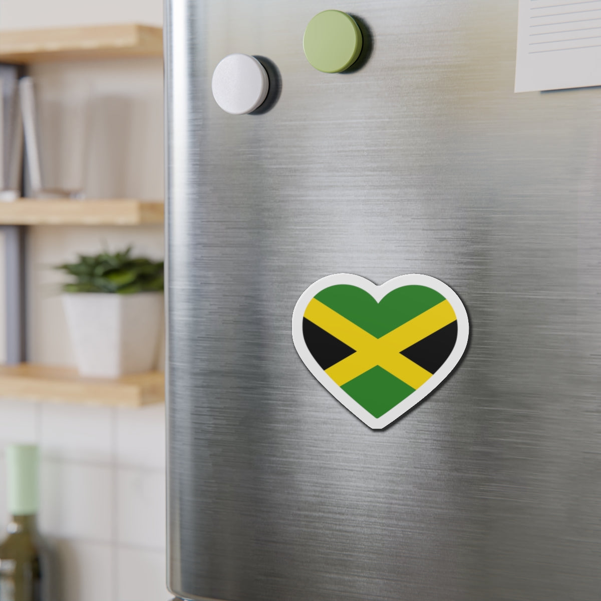 Jamaica Heart Flag Magnet